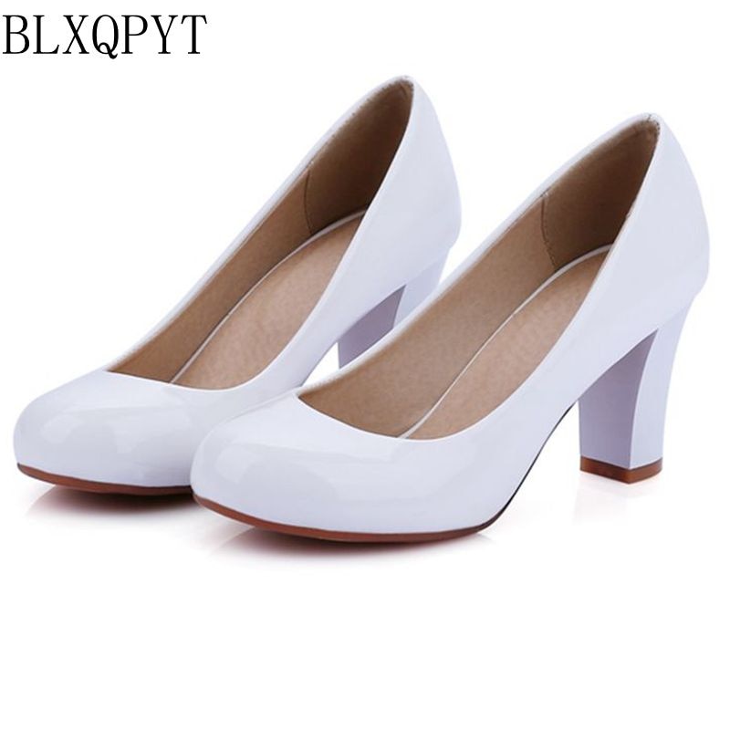 Fashion Sweet  Big Size 34-47 4 Colour New Spring Autumn Women's Pumps Party  Wedding Shoes High Heels PU   222-7